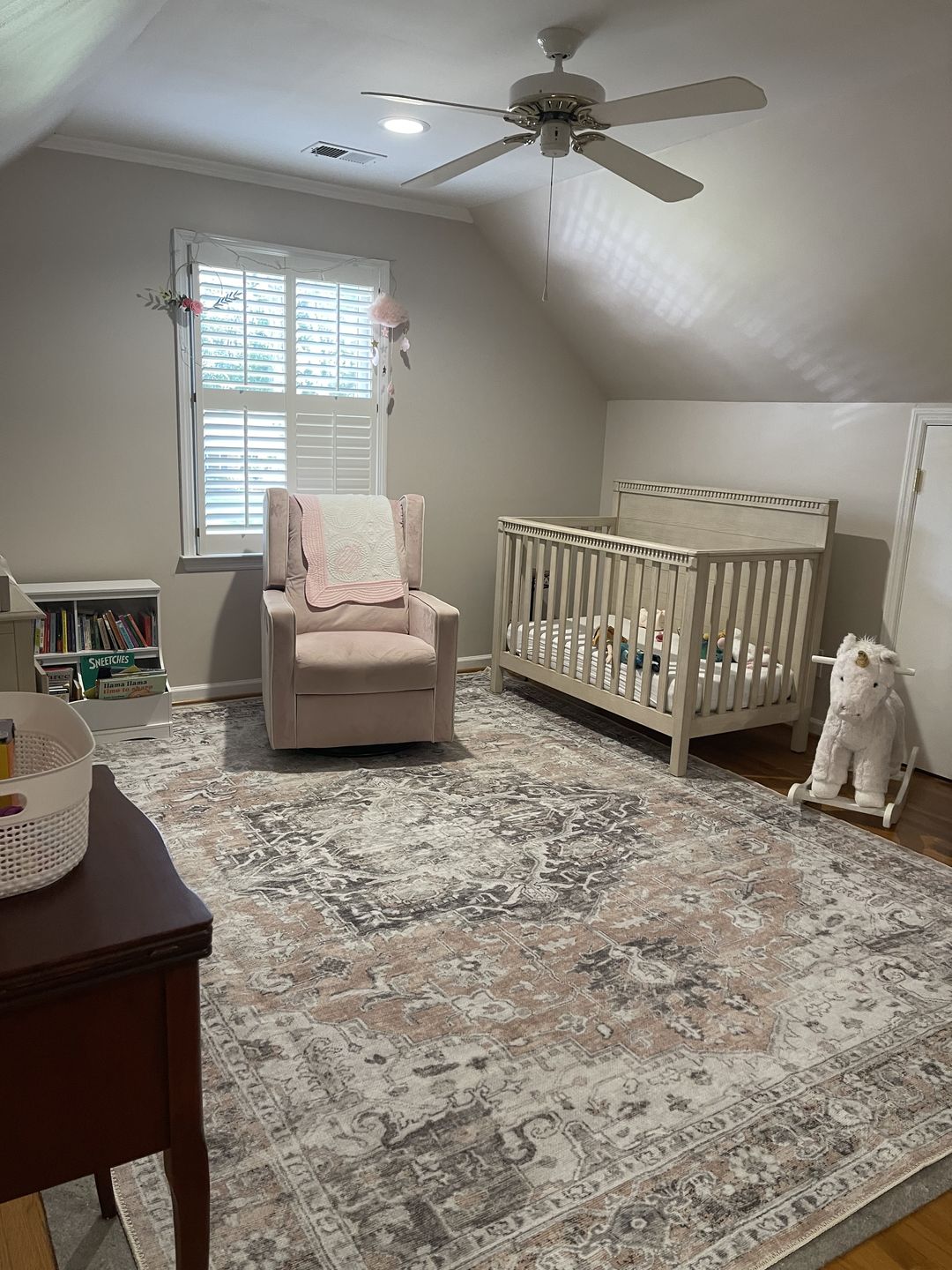 Customer photo review of Distressed Vintage Cezanne Blush Area Rug