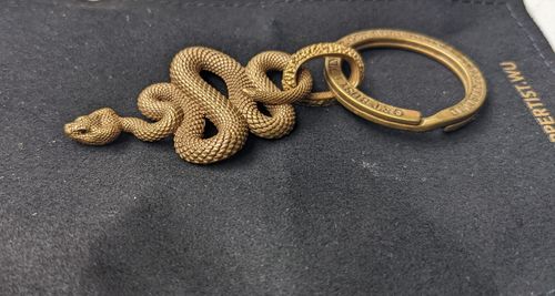 Customer photo review of Brass Snake Pendant