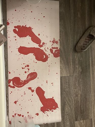 Customer photo review of Spooky - Color Changing Halloween Mat