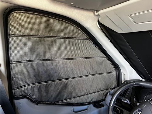 Customer photo review of Transit - Front Door Shades (set)