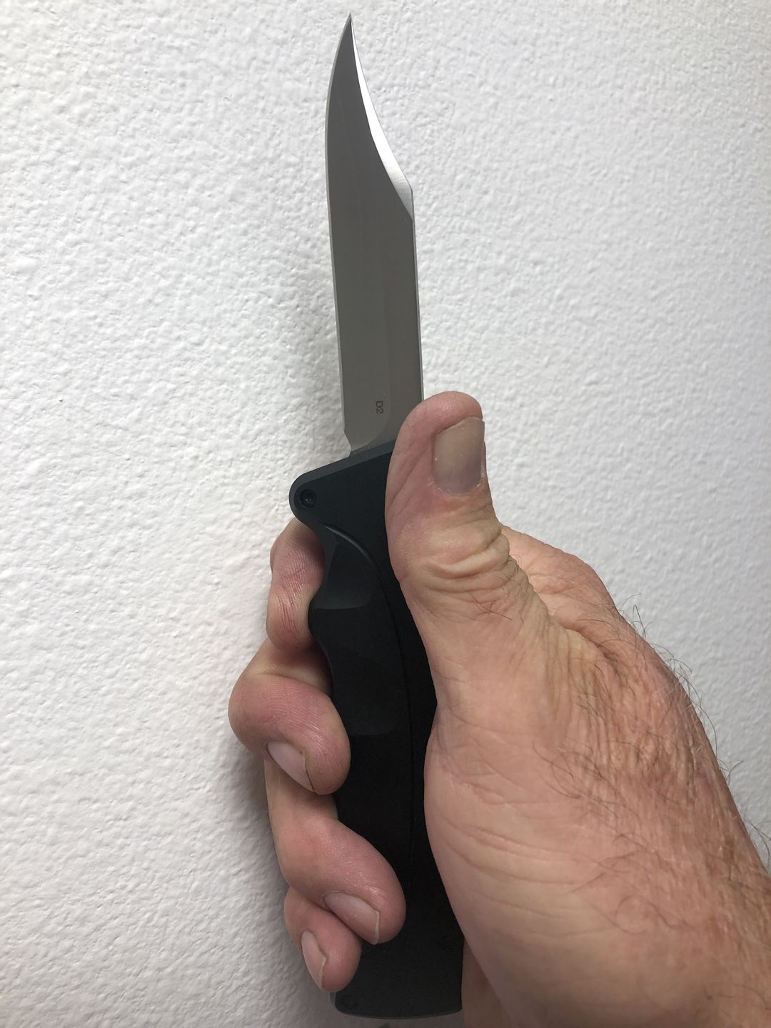 Customer photo review of Black D2 Clip Point Mamba Hendrix OTF