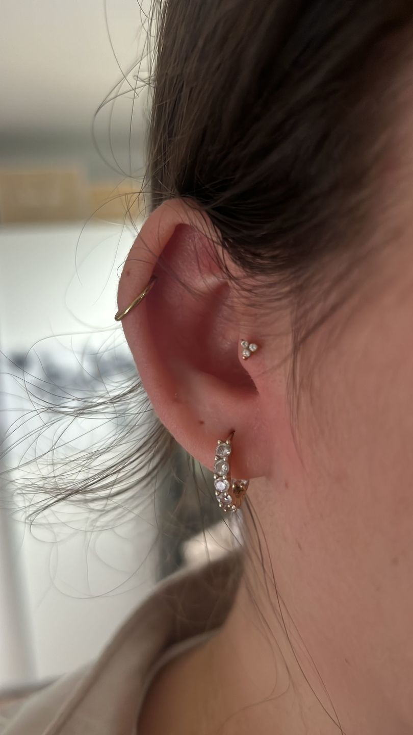 Customer photo review of Cute Three Piercing | Titan