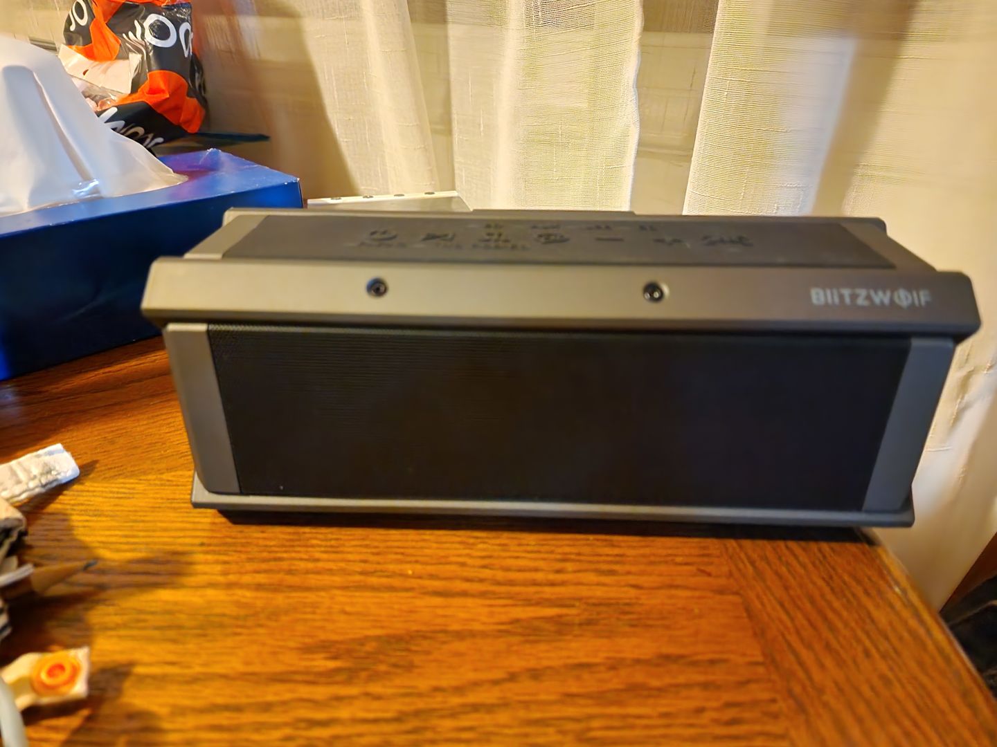 Customer photo review of BlitzWolf® BW-WA3 100W Bluetooth Speaker Portable Speakers Quad Drivers Dual Diaphragm Deep Bass RGB Light TWS 5000mAh Outdoors Wireless Speaker