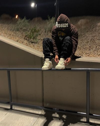 Customer photo review of Men Pleasure Teddy Chenille Hoodie - Brown