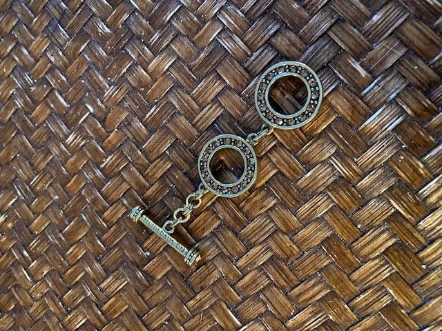 Customer photo review of HEIDI DAUS®"Toggle Extenders" Crystal Toggle Extender