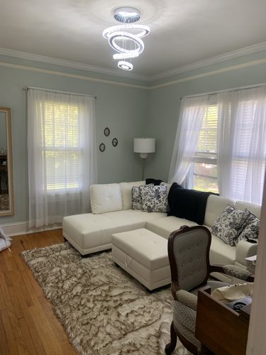 Customer photo review of Eco-Friendly Extra Large FAUX SheepSkin Area Rug