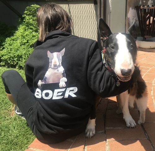 Customer photo review of PET PORTRAIT HOODIE (Unisex)