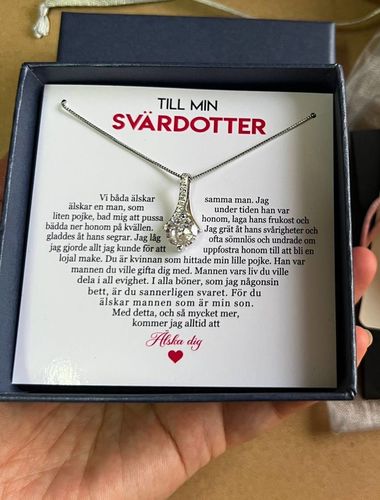 Customer photo review of Halsband-hänge från svärmor till svärdotter -  Älskar dig