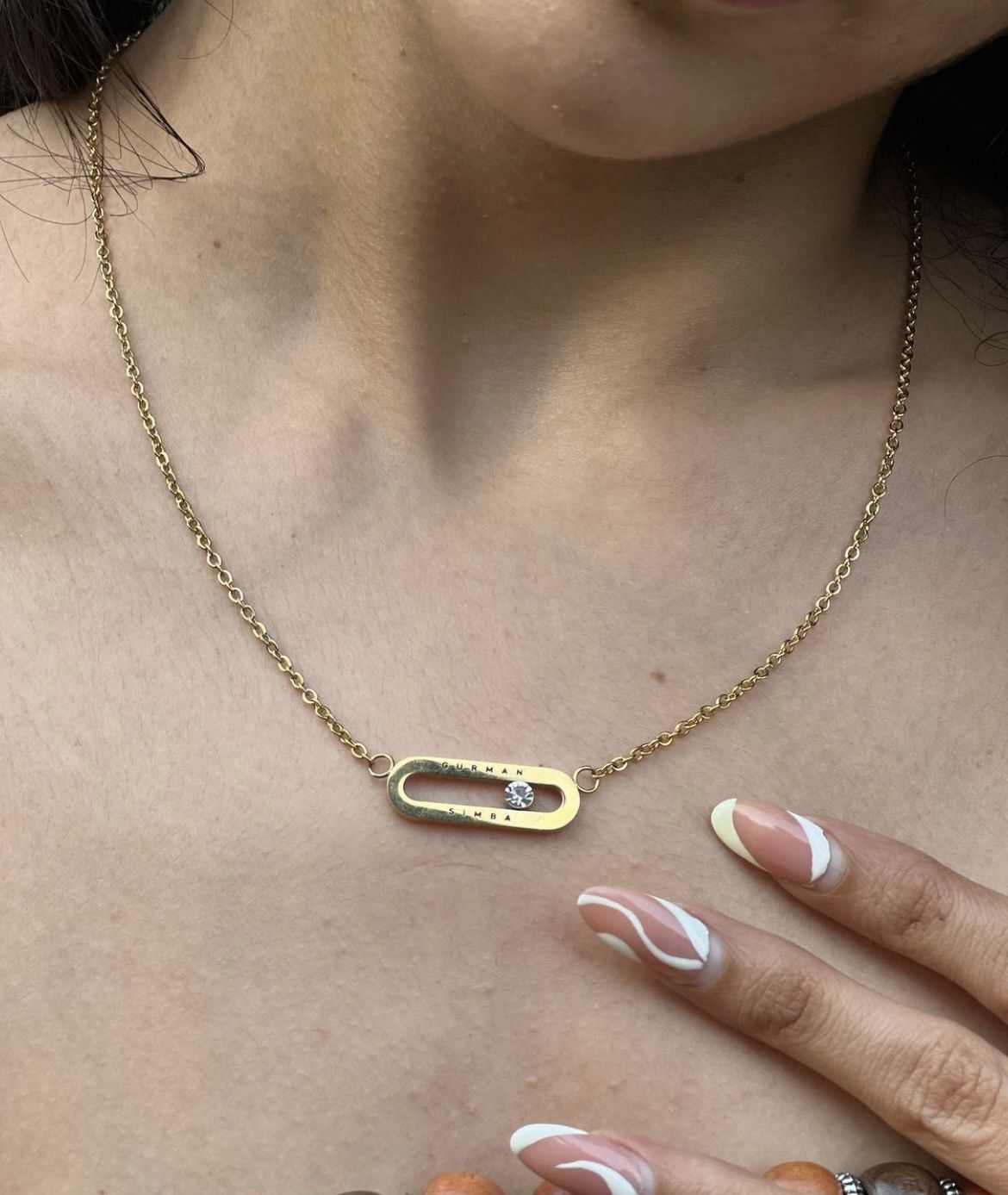 Customer photo review of Personalised Eternal Pendant
