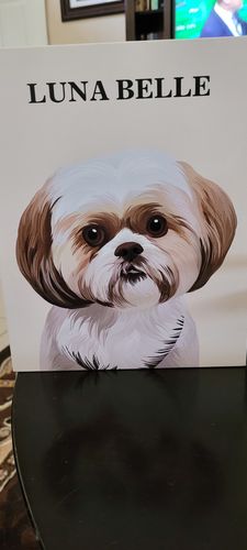 Customer photo review of The Passport - Custom Pet Canvas