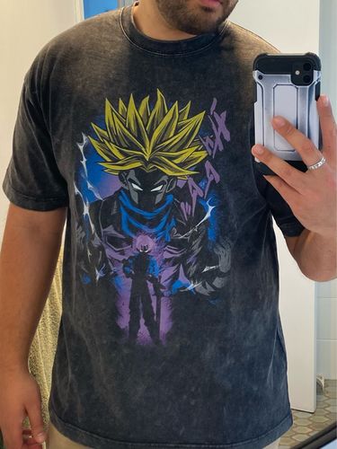 Customer photo review of Harajuku Style Vintage Washed DBZ Tees