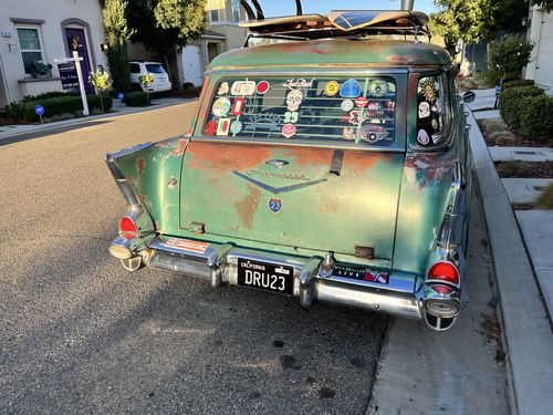 Customer photo review of 1957 CALIFORNIA LICENSE PLATE - BLACK WITH WHITE TEXT 6"x12" (156.5mm x 305mm)