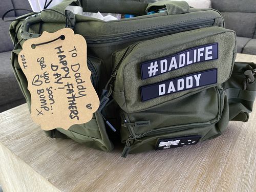 Customer photo review of Tacpac 'Recon 2.0' Hunter Green Nappy Bag Set