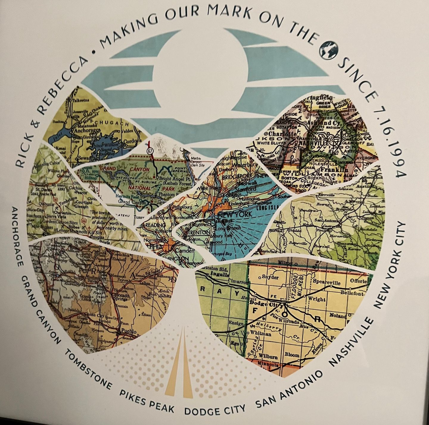 Customer photo review of Wanderlust Map [Digital Only]