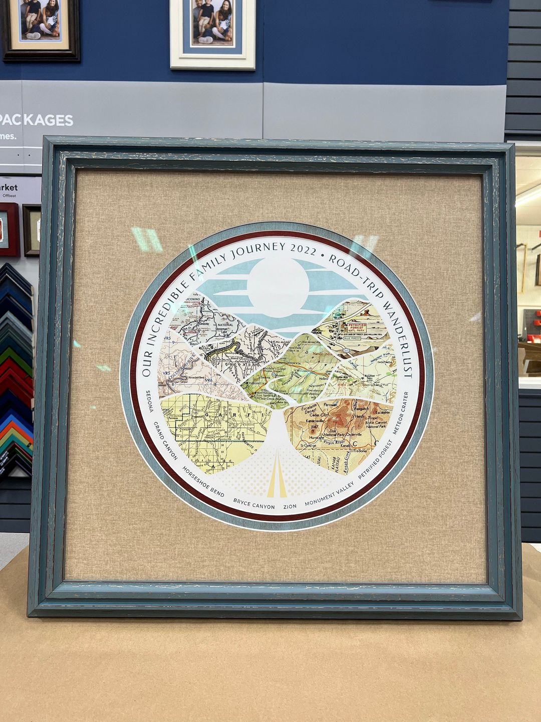 Customer photo review of Wanderlust Map [Digital Only]