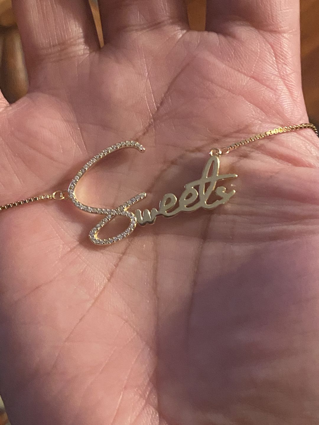 Customer photo review of Signature Custom Name Necklace