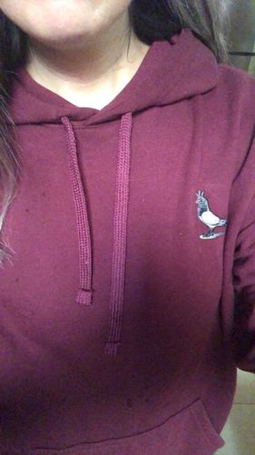 Customer photo review of Hoodie Palomo Reflex Vino