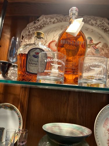 Customer photo review of Yellowstone Dutton Ranch Bozeman Montana - Old Fashioned Whiskey Rocks Bourbon Glass