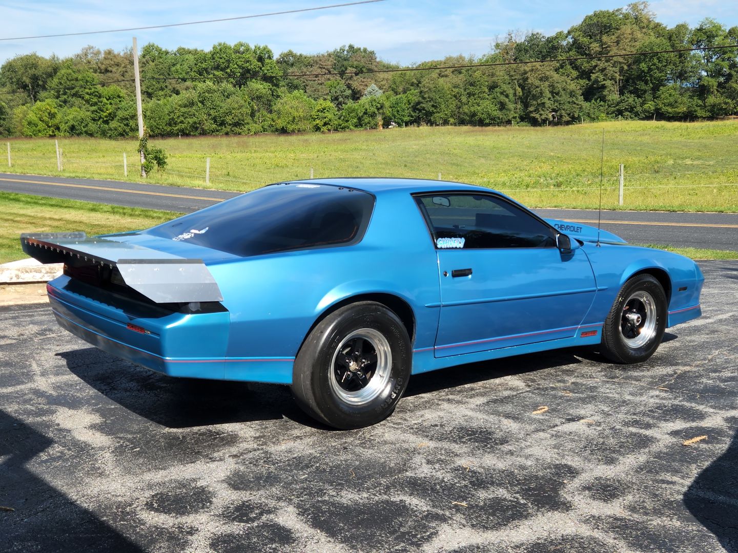 Customer photo review of 1982-92 Chevy Camaro Aluminum 15" Strutless Drag Wing 31-170