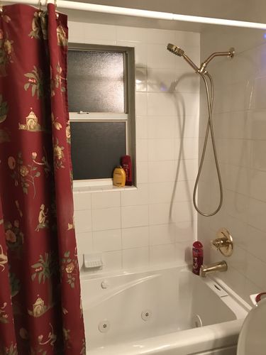 Customer photo review of All Metal Handheld Shower Head Set, Low Flow 1-Spray, 1.75 GPM