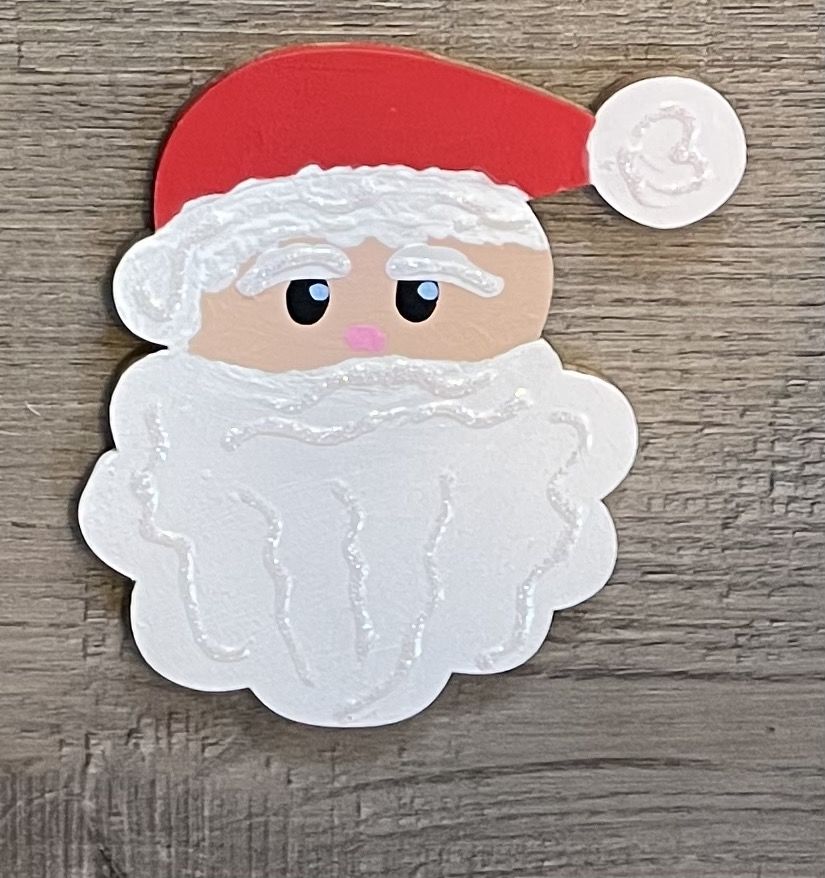 Customer photo review of Unfinished Wood Santa Head Shape - Craft - up to 36" DIY