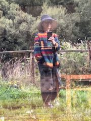 Customer photo review of Plus Size - Vintage Striped Long Sleeve 100%Cotton Shirt