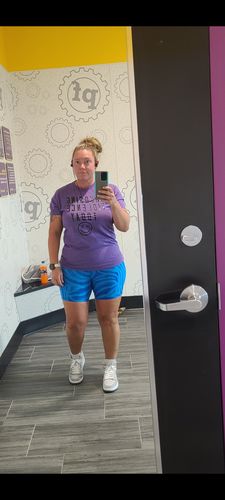 Customer photo review of Salty Savage Unisex “CHOOSING VIOLENCE TODAY” Tee | Purple/Black
