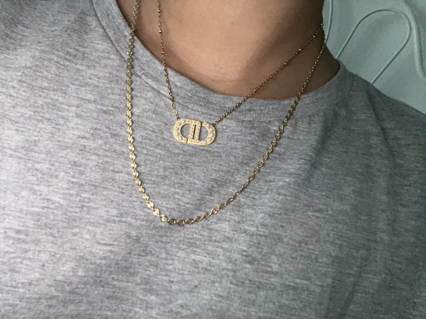 Customer photo review of Pearl Prestige Halskette | 18K vergoldet
