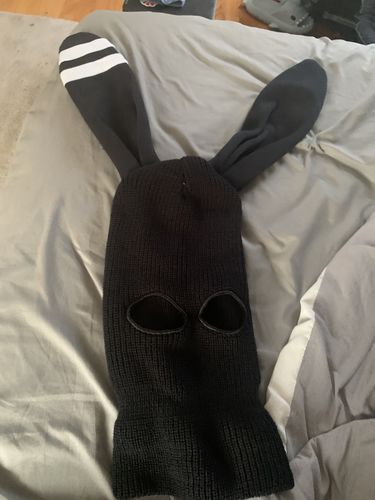 Customer photo review of Rabbit Ski Mask Bunny Balaclava