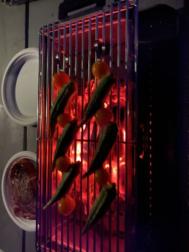 Customer photo review of YAK Hibachi Charcoal Grill