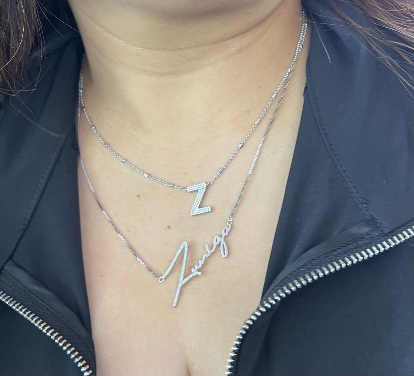Customer photo review of Signature Custom Name Necklace