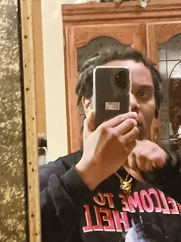 Customer photo review of Hannya Mask Chain Necklace