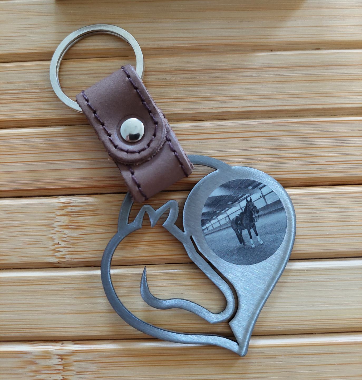 Customer photo review of Schlüsselanhänger Pferdeliebe