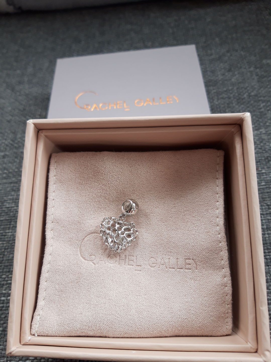 Customer photo review of Amore Heart Charm Pendant