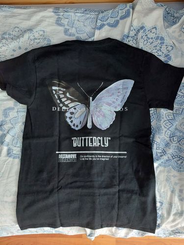 Customer photo review of T-Shirt Deltanove Butterfly