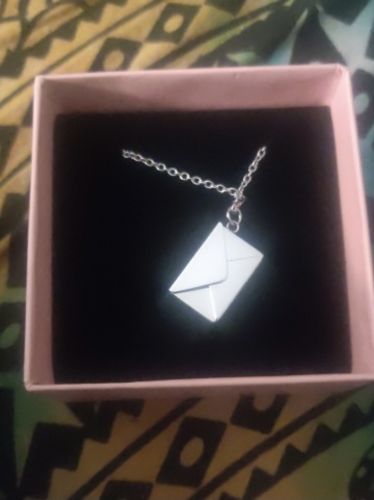 Customer photo review of Personalized Letter Necklace