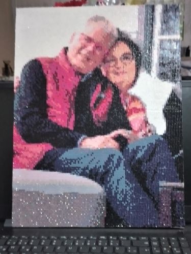 Kundenbewertung mit Foto zu Eigenes Foto Diamond Painting