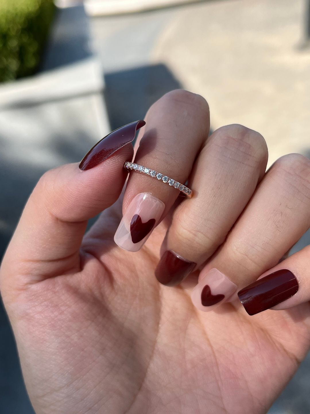 Customer photo review of S925 Louily Half Eternity Thin Women's Wedding Band In Sterling Silver Stackable Ring For Women