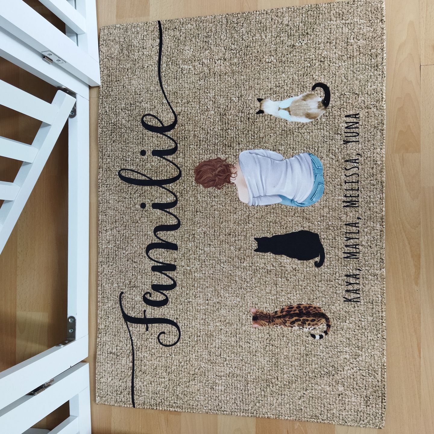Customer photo review of Meine Familie - Individuelle Fußmatte