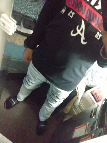 Customer photo review of Multi Zip Denim (Blue Wash)
