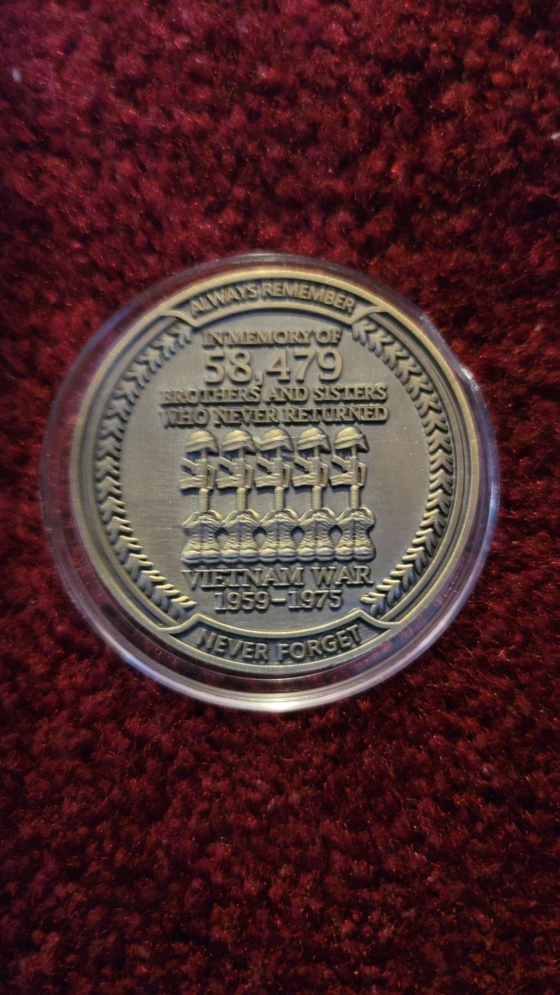 Customer photo review of Vietnam Veteran Coin