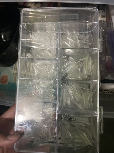 Customer photo review of Tip Stiletto Crystal 500 pzas