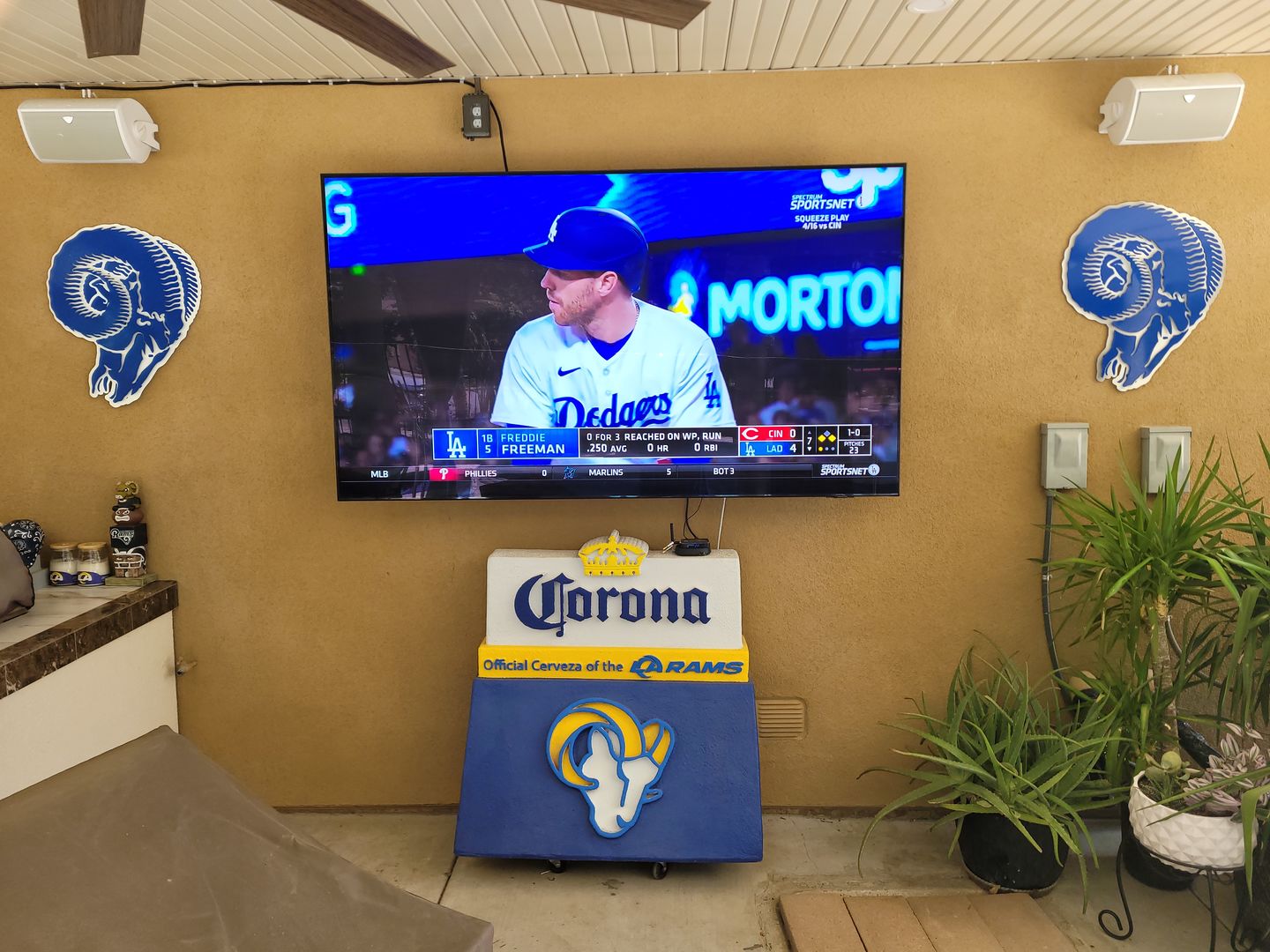 Customer photo review of Los Angeles Rams Throwback "1970-82" 3D Vintage Metal Wall Art
