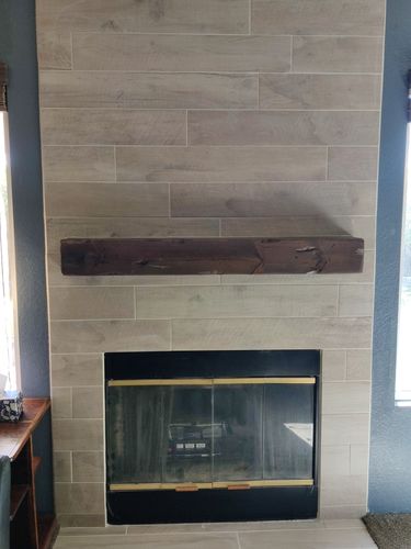 Customer photo review of Distressed Mantels