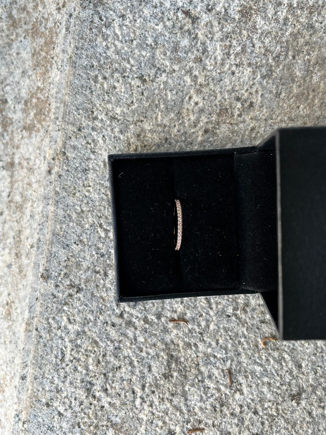 Customer photo review of Louily 0.5 Ct Round Cut Classic Full Eternity Thin Wedding Band For Women In Sterling Silver