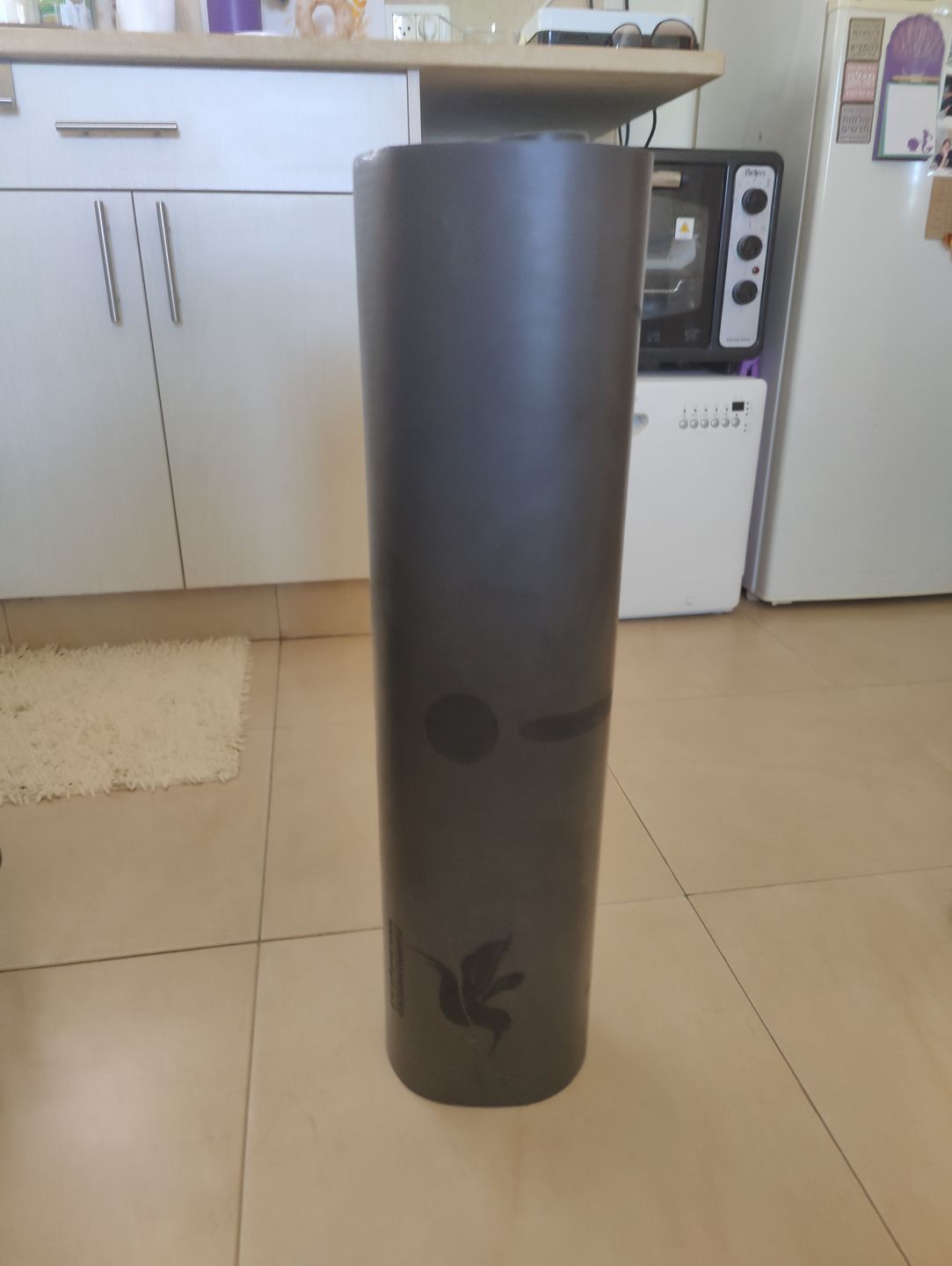 Customer photo review of מזרן יוגה מקצועי מעוצב שחור 5 מ"מ Hummingbird