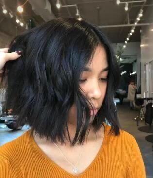 Customer photo review of Moresoo Weft Hair Virgin Invisible Genius Weft Brazilian Human Bundles Dark Brown (#2)