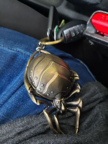 Customer photo review of Spider Retractable Keychain