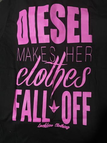 Customer photo review of Diesel Makes Her Clothes Fall Off Pink (Multiple Styles)