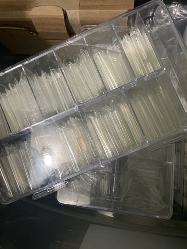 Customer photo review of Tip Cuadrado Curvatura C Crystal XL 400 pzas